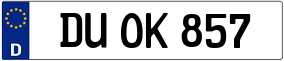 Trailer License Plate
